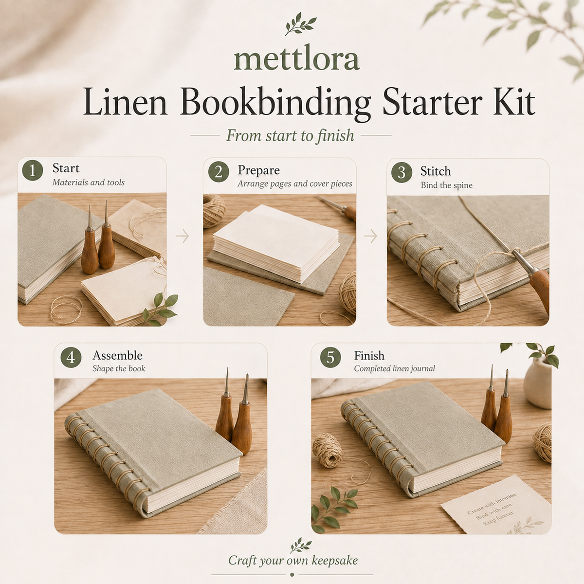 Linen Bookbinding Starter Kit