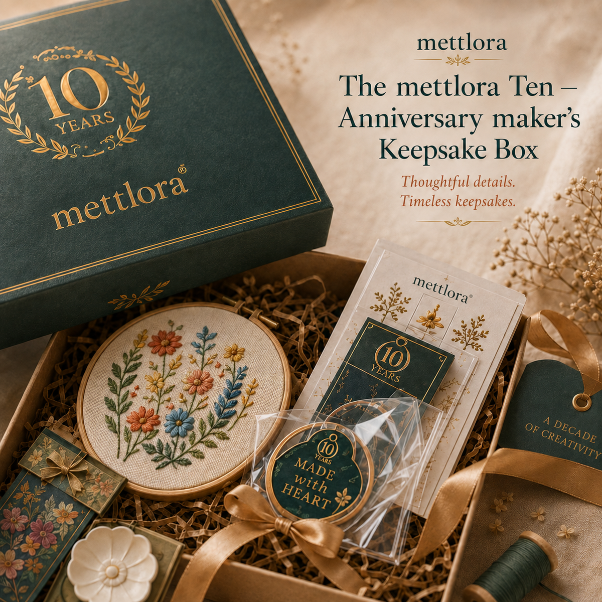 The Mettlora Ten — Anniversary Maker’s Keepsake Box