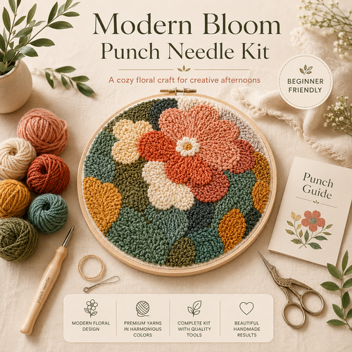 Modern Bloom Punch Needle Kit