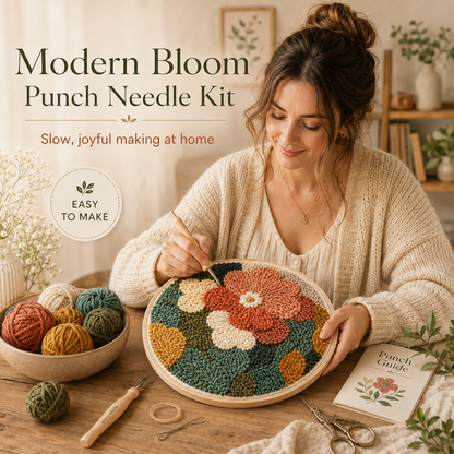 Modern Bloom Punch Needle Kit