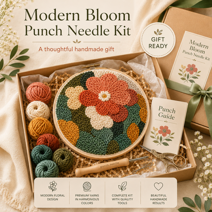 Modern Bloom Punch Needle Kit