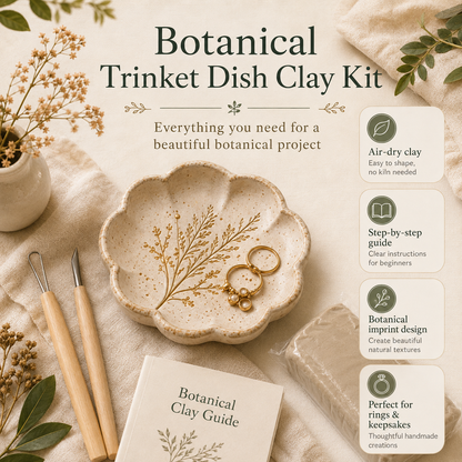 Botanical Trinket Dish Clay Kit