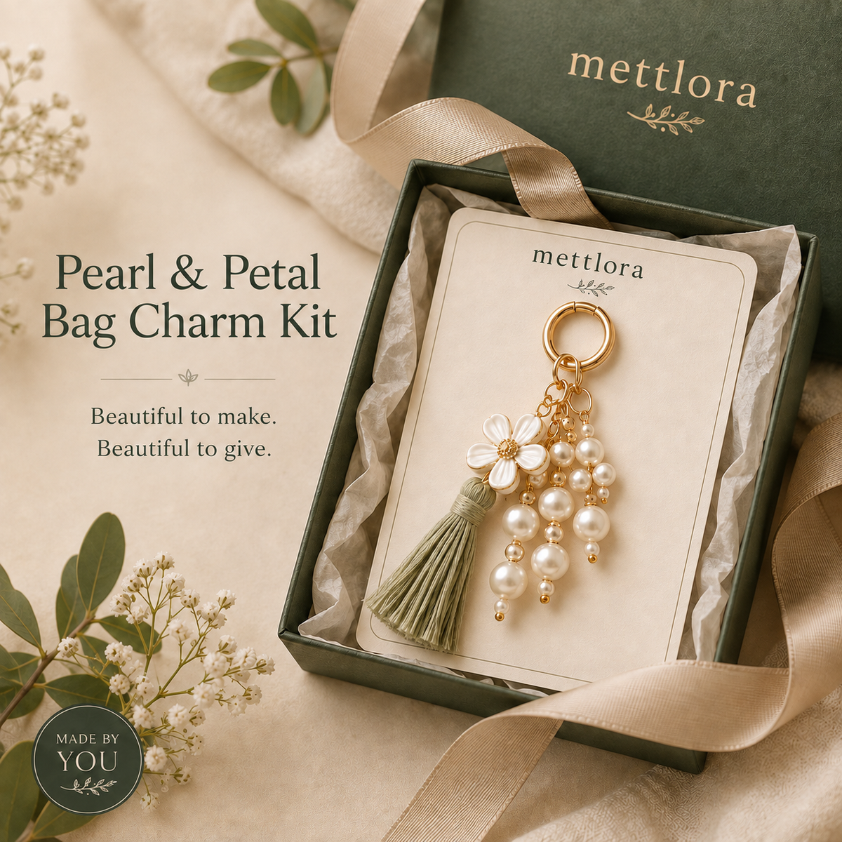 Pearl & Petal Bag Charm Kit